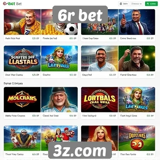 Exploração das opções de jogos disponíveis no 6r bet